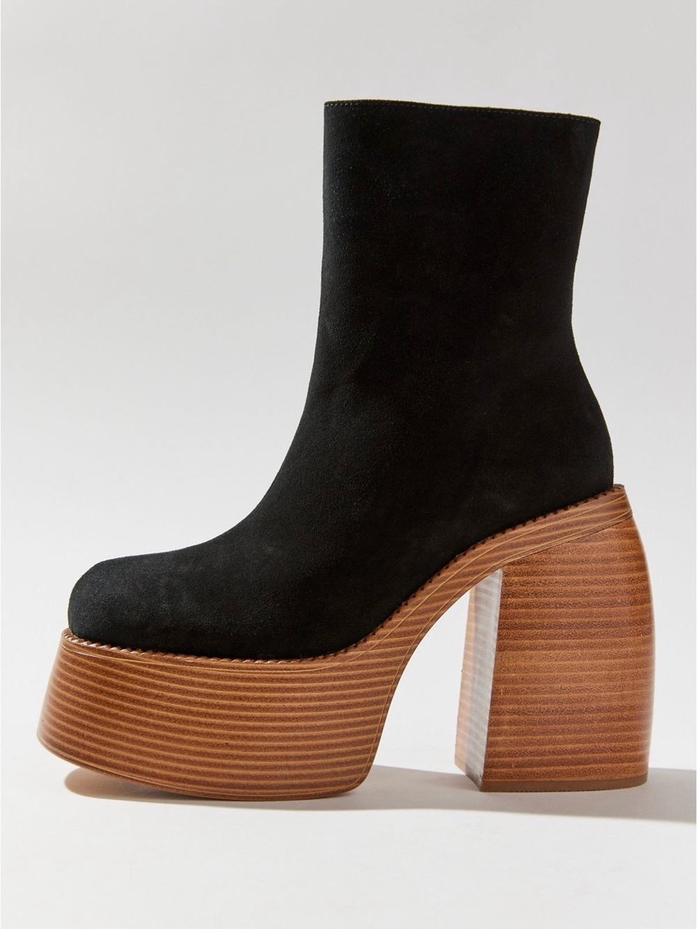 Urban Outfitters Anna Leather Platform Boot Size 6 - Picture 3 of 9